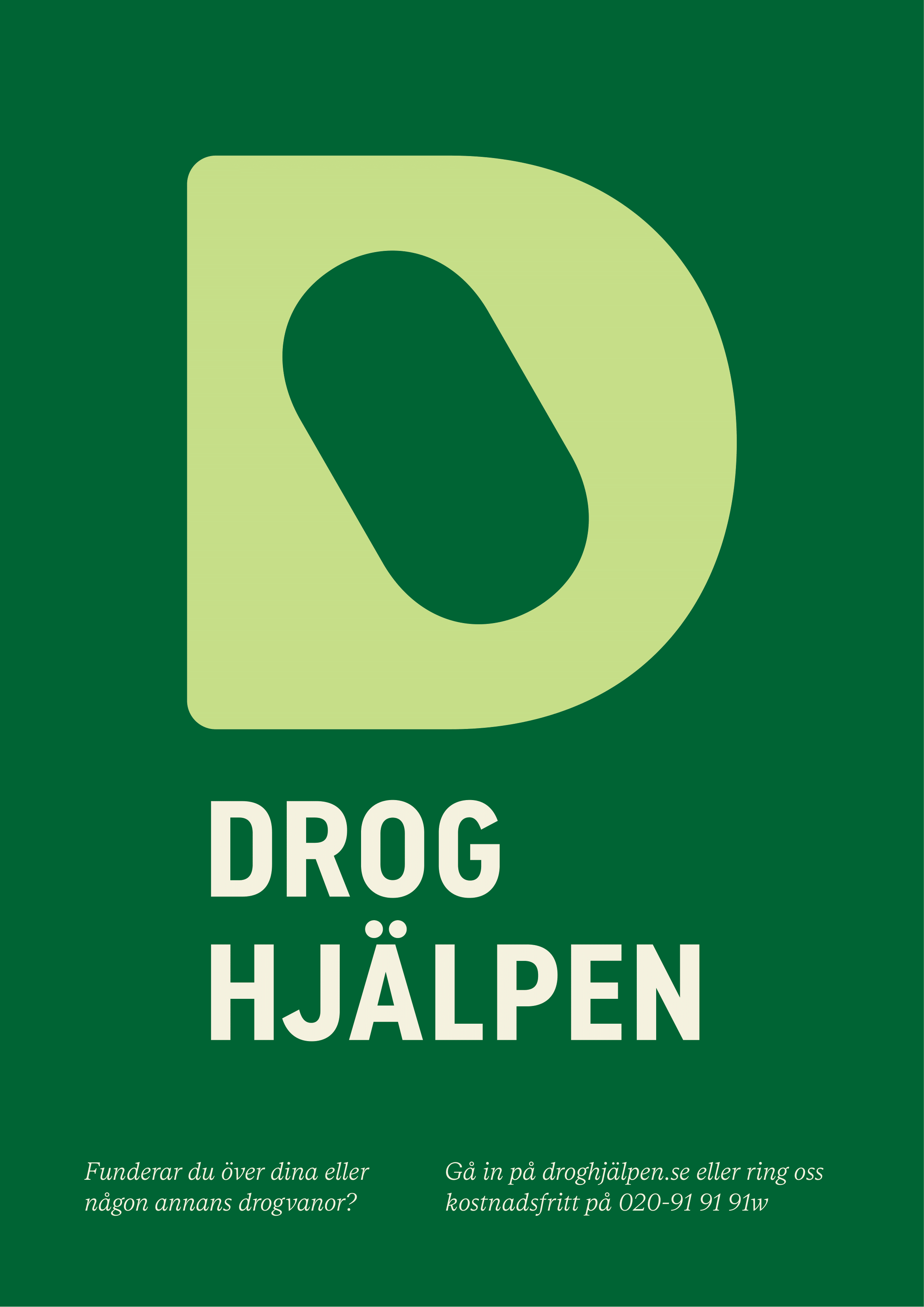 Poster med stort D